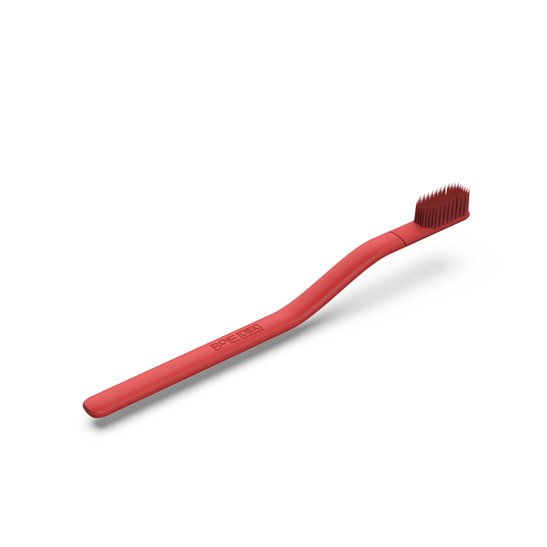 Fine Toothbrush in Red